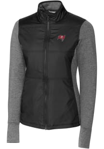 Cutter and Buck Tampa Bay Buccaneers Womens Black Stealth Medium Weight Jacket