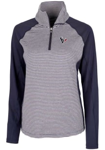 Cutter and Buck Houston Texans Womens Navy Blue Forge 1/4 Zip Pullover