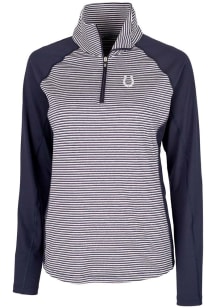 Cutter and Buck Indianapolis Colts Womens Navy Blue Forge 1/4 Zip Pullover