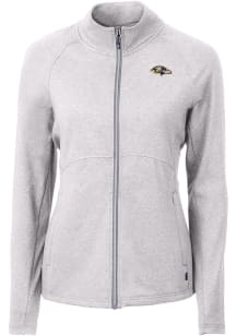 Cutter and Buck Baltimore Ravens Womens Grey Adapt Eco Light Weight Jacket