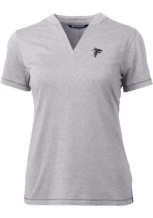 Cutter and Buck Atlanta Falcons Womens Grey Forge Short Sleeve T-Shirt