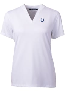 Cutter and Buck Indianapolis Colts Womens White Forge Short Sleeve T-Shirt
