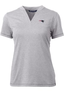 Cutter and Buck New England Patriots Womens Grey Forge Short Sleeve T-Shirt