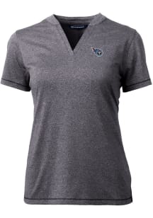 Cutter and Buck Tennessee Titans Womens Charcoal Forge Short Sleeve T-Shirt