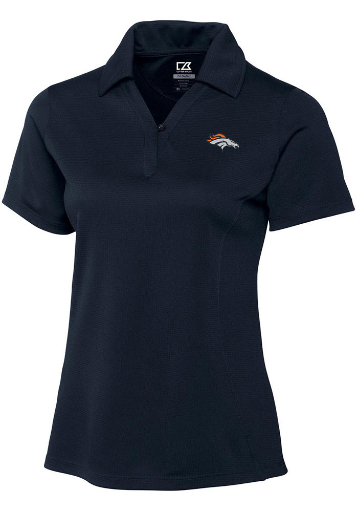 Women's Cutter & Buck Gray Denver Broncos DryTec Genre Polo