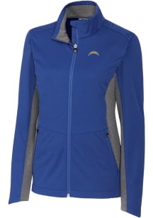 Cutter and Buck Los Angeles Chargers Womens Blue Navigate Light Weight Jacket