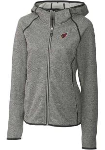 Cutter and Buck Arizona Cardinals Womens Grey Mainsail Medium Weight Jacket