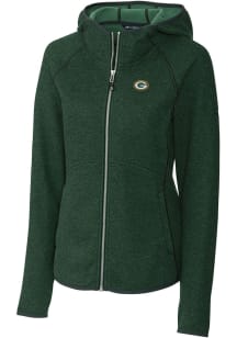 Cutter and Buck Green Bay Packers Womens Green Mainsail Medium Weight Jacket