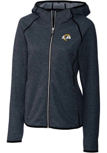 Cutter and Buck Los Angeles Rams Womens Navy Blue Mainsail Medium Weight Jacket