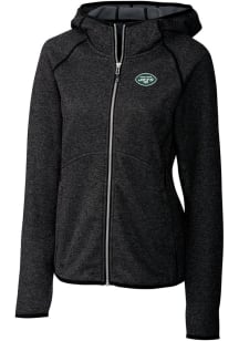 Cutter and Buck New York Jets Womens Charcoal Mainsail Medium Weight Jacket