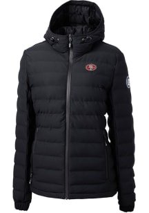 Cutter and Buck San Francisco 49ers Womens Black Mission Ridge Repreve Filled Jacket