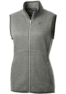Cutter and Buck Denver Broncos Womens Grey Mainsail Vest