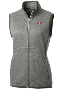 Cutter and Buck San Francisco 49ers Womens Grey Mainsail Vest