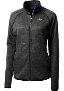 Cutter and Buck Baltimore Ravens Womens Charcoal Mainsail Light Weight Jacket