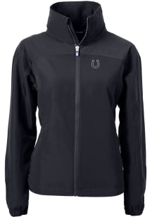 Cutter and Buck Indianapolis Colts Womens Black Charter Eco Light Weight Jacket