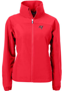 Cutter and Buck Tampa Bay Buccaneers Womens Red Charter Eco Light Weight Jacket