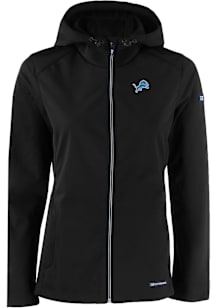 Cutter and Buck Detroit Lions Womens Black Evoke Light Weight Jacket