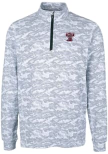 Cutter and Buck Texas A&amp;M Aggies Mens Charcoal Traverse Vault Big and Tall 1/4 Zip Pullover