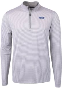 Cutter and Buck Montana State Bobcats Mens Grey Virtue Eco Pique Vault Big and Tall 1/4 Zip Pull..