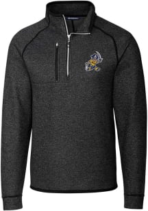 Cutter and Buck East Tennesse State Buccaneers Mens Charcoal Mainsail Vault Big and Tall 1/4 Zip..