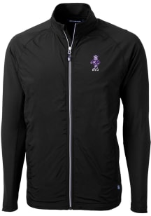 Cutter and Buck K-State Wildcats Mens Black Adapt Eco Vault Big and Tall Light Weight Jacket