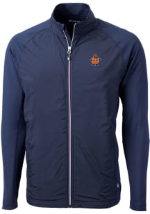 Cutter and Buck Syracuse Orange Mens Navy Blue Adapt Eco Vault Big and Tall Light Weight Jacket