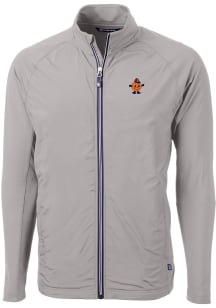 Cutter and Buck Syracuse Orange Mens Grey Adapt Eco Vault Big and Tall Light Weight Jacket