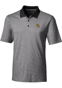 Cutter and Buck San Francisco 49ers Black Helmet Forge Tonal Stripe Big and Tall Polo