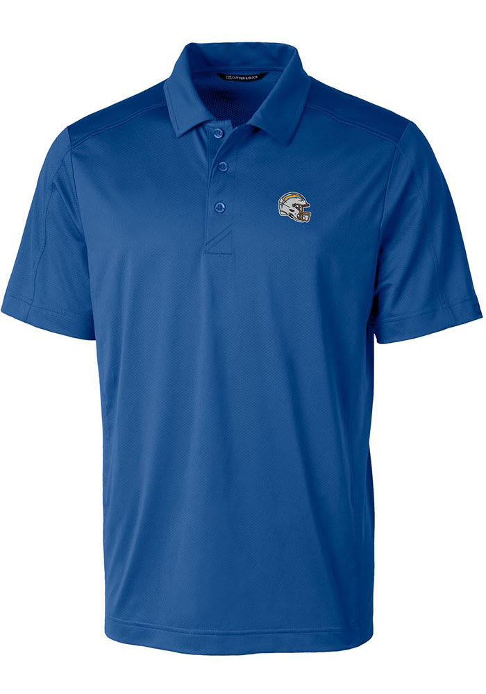 Cutter and Buck Los Angeles Chargers Mens Blue Prospect Big and Tall Polos  Shirt