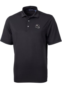 Cutter and Buck Pittsburgh Steelers Mens Black Virtue Eco Pique Big and Tall Polos Shirt