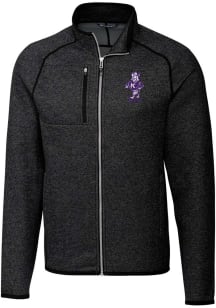 Cutter and Buck K-State Wildcats Mens Charcoal Mainsail Vault Big and Tall Light Weight Jacket