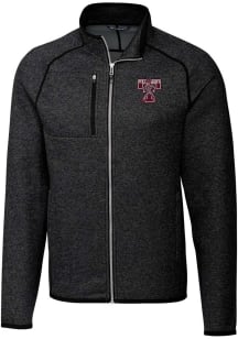 Cutter and Buck Texas A&amp;M Aggies Mens Charcoal Mainsail Vault Big and Tall Light Weight Jacket
