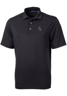 Cutter and Buck Chicago White Sox Mens Black Virtue Eco Pique Short Sleeve Polo