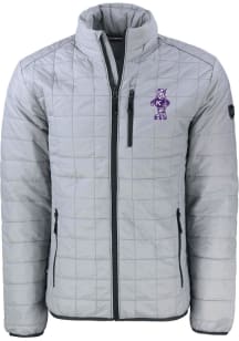 Cutter and Buck K-State Wildcats Mens Grey Vault Rainier PrimaLoft Big and Tall Lined Jacket