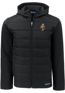 Cutter and Buck Tennessee Volunteers Mens Black Evoke Hood Vault Big and Tall Lined Jacket