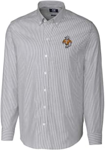 Cutter and Buck Tennessee Volunteers Mens Charcoal Stretch Oxford Vault Big and Tall Dress Shirt