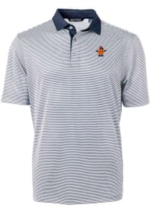 Cutter and Buck Syracuse Orange Navy Blue Virtue Eco Pique Vault Big and Tall Polo