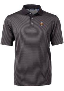 Cutter and Buck Tennessee Volunteers Black Virtue Eco Pique Vault Big and Tall Polo