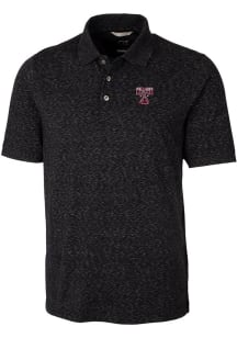 Cutter and Buck Texas A&amp;M Aggies Mens Black Space Dye Vault Big and Tall Polos Shirt