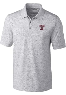 Cutter and Buck Texas A&amp;M Aggies Mens Grey Space Dye Vault Big and Tall Polos Shirt