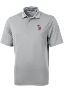 Minnesota Golden Gophers Grey Cutter and Buck Vault Virtue Eco Pique Big and Tall Polo