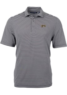 Cutter and Buck Vanderbilt Commodores Black Vault Virtue Eco Pique Stripe Big and Tall Polo