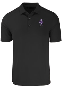 Cutter and Buck K-State Wildcats Black Forge Vault Big and Tall Polo