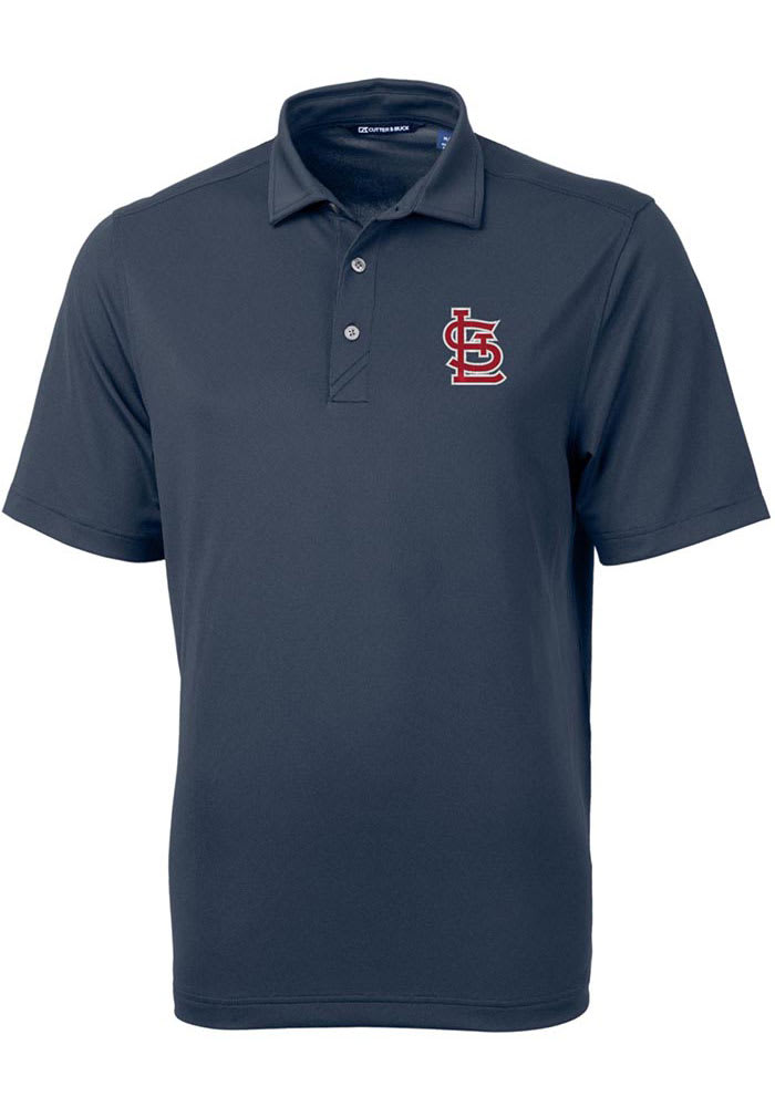 Cutter & Buck St. Louis Cardinals Red/White Forge Eco Double Stripe Stretch  Recycled Polo