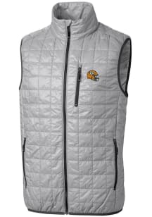 Cutter and Buck Green Bay Packers Big and Tall Grey Rainier PrimaLoft Mens Vest