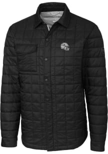 Cutter and Buck Miami Dolphins Mens Black Helmet Rainier PrimaLoft Quilted Big and Tall Lined Ja..