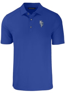 Cutter and Buck Kansas City Royals Big and Tall Blue City Connect Forge Big and Tall Golf Shirt