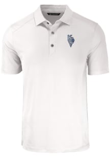 Cutter and Buck Kansas City Royals Big and Tall White City Connect Forge Big and Tall Golf Shirt