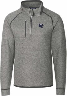 Cutter and Buck New York Giants Mens Grey Mainsail Big and Tall 1/4 Zip Pullover