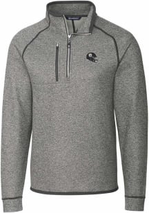 Cutter and Buck Pittsburgh Steelers Mens Grey Mainsail Big and Tall 1/4 Zip Pullover